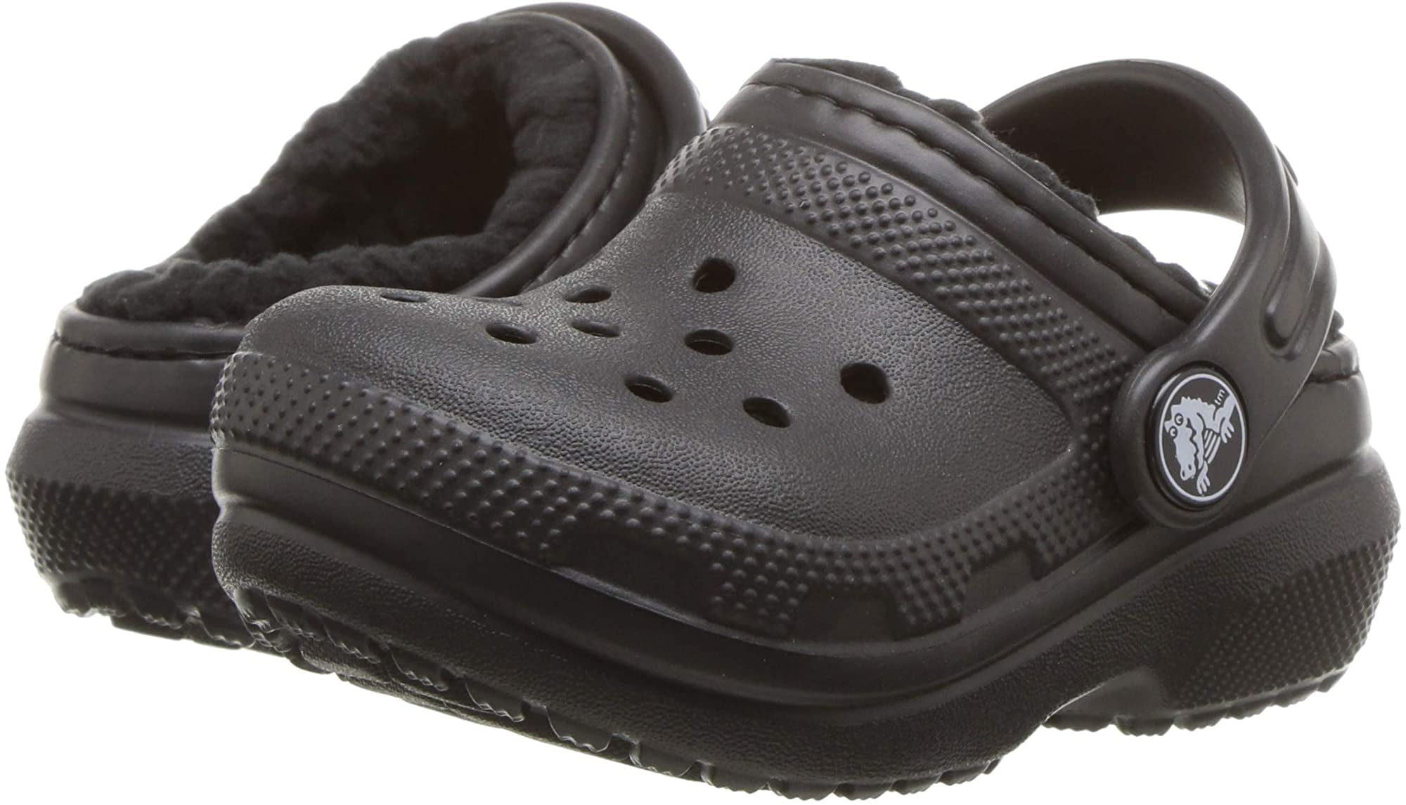 fuzzy plaid crocs
