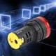 thumbnail image 3 of 10Pcs BERM LED Power Indicator Light Semiconductor Energy-Saving Lamp φ22mm AD16-22d S(Red ), 3 of 5