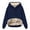 01 Navy, variant on zfwon Hoodies Womens Casual Winter Warm Fleece Sherpa Lined Pullover Plain Hooded Sweatshirt Solid Colour Long Sleeve Drawstring Jumpers Tops Thermal Underwear with Kangaroo Pocket
