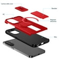 thumbnail image 2 of TECH CIRCLE for Galaxy A36 5G (6.7") Rugged Shockproof Case with Slide Camera Cover, Kickstand, Compatible with MagSafe Wireless Charging & Magnetic Car Mount/Card Holder, Protective Cover, Red, 2 of 10