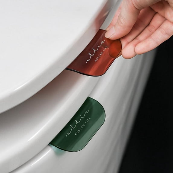 Fashion Toilet Seat Lifter,Avoid Touching Toilet Seat Handle Seat Cover Lifter,Handle Hygienic Clean, Adhesive,Hygiene(Three-Color)
