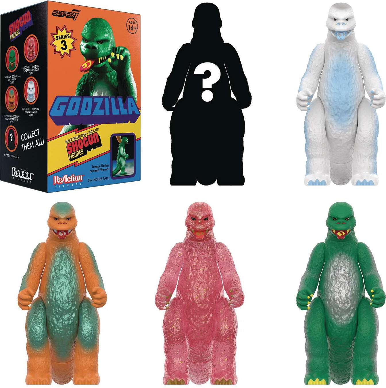 TOHO Godzilla Kaiju Series 3 Mystery Pack (1 RANDOM Figure)