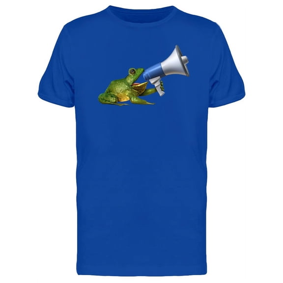 Frog Announcer T-Shirt Men -Image by Shutterstock, Male Small