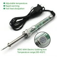 thumbnail image 3 of Riwesomey Máquina de sellado de bordes de prensa de cuero con punta de soldador de latón eléctrico, herramientas de marca de línea de soporte de prensa Suministros de soldadura Tipo 2 Riwesomey TO012027-02, 3 of 6