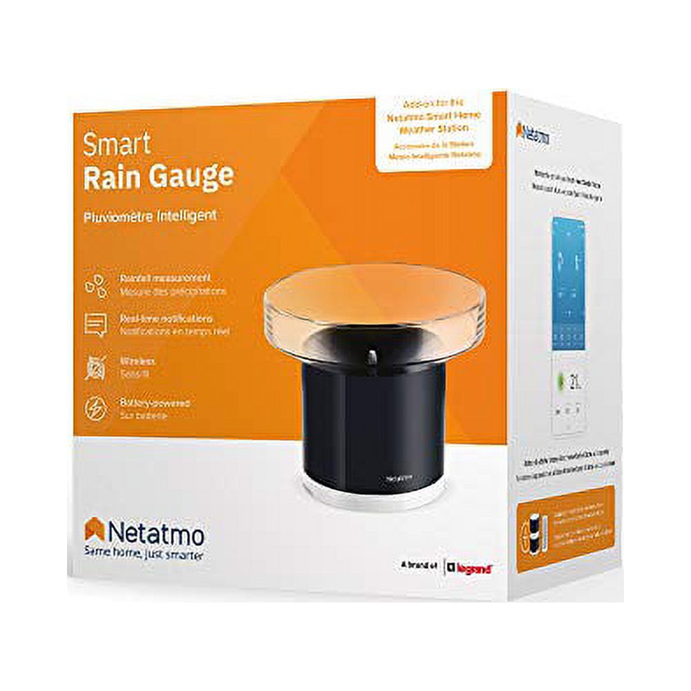 NETATMO Rain Gauge for Netatmo Weather Station - Retail Packaging - Black - image 2 of 2