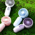 thumbnail image 7 of Mini Portable Fan Bulk Cute Handheld Lightweight Small Little Personal Hand Eyelash Fan 3 Speeds USB Rechargeable for Women Men Indoor Outdoor Makeup Travel Camping (black, 6 Pcs), 7 of 7