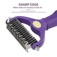 thumbnail image 3 of Cat Open Knot Comb Dog Pet Dematting Grooming Brush, 3 of 8