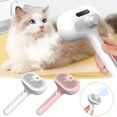 thumbnail image 1 of Xihbxyly Cepillo de Vapor para Mascotas, Función de Autolimpieza 3 En 1, Cabezal de Cerdas Giratorio de 360°, Depósito de Agua Desodorizante y Suavizante, Práctico Recargable Por Usb, Apto para Todo, 1 of 1
