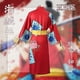 thumbnail image 4 of Anime Luffy Cosplay Costume Wano Country Monkey D. Luffy Cosplay Kimono for Man Adults Red Cardigan Hat Halloween Costumes, 4 of 5