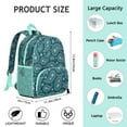 thumbnail image 5 of Retro Ethnic Backpack - Waterproof Ergonomic School Bag with Breathable Padded Shoulder Straps, 5 of 5