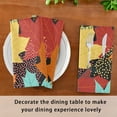 thumbnail image 5 of GZHJMY Cloth Napkin Thanksgiving Fall Vibrant Maple Kitchen Dining Table Decor for Family Gathering Dinner Napkin Party Favors 1 Pack 20" × 20", 5 of 6