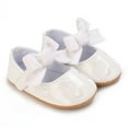 thumbnail image 2 of Yoyauz Baby Girl Mary Jane Shoes Anti Slip Rubber Sole Ballet Slippers Princess Dress Wedding Shoes Newborn Kids Shoes Toddler Shoes（0-12Month）, 2 of 6