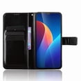 thumbnail image 3 of Wallet Case for TCL K70 SE 4G with Card Holder, PU Leather Flip Phone Case with Kickstand Magnetic Closure Wrist Strap Black, 3 of 5