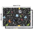 thumbnail image 6 of Math Equations Colorful Doodles Black Pattern Summer Placemats Table Placemats Set Of 4-Linen Kitchen Washable Placemats Table Mats 11.8"x17.7" Non-Slip Heat Resistant, 6 of 6