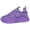 Purple, variant on AUDeals Women Chunky Platform Sneakers, Colorblock Casual Shoes, Breathable Walking Shoes with Glitter Detail (Yellow, 5.5)