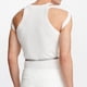 thumbnail image 4 of pstuiky Camisetas sin mangas para hombre, Top ajustado europeo y elástico con tirantes personalizados, hombros inclinados y tejido ahuecado. Tops elegantes para mujer m, 4 of 4