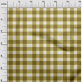 thumbnail image 3 of oneOone Cotton Cambric Olive Green Fabric Gingham Check Sewing Fabric By The Yard Printed Diy Clothing Sewing Supplies 42 Inch Wide, 3 of 4