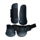 thumbnail image 1 of Juego de 4 protectores para tendón de caballo para entrenamiento delantero y trasero, ajustables, de cuero PU L, 1 of 9
