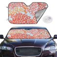 thumbnail image 2 of Balery Corals Print Car Windshield Sun Shade,Windshield Sunshade for Car Pickup Truck SUV Accessories-Medium, 2 of 7