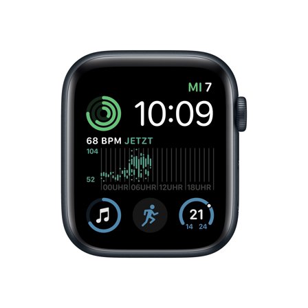 Open Box Apple Watch SE (GPS) - 2nd generation - 44 mm - midnight aluminum - smart watch - 32 GB - Wi-Fi, Bluetooth - 1.16 oz - demo
