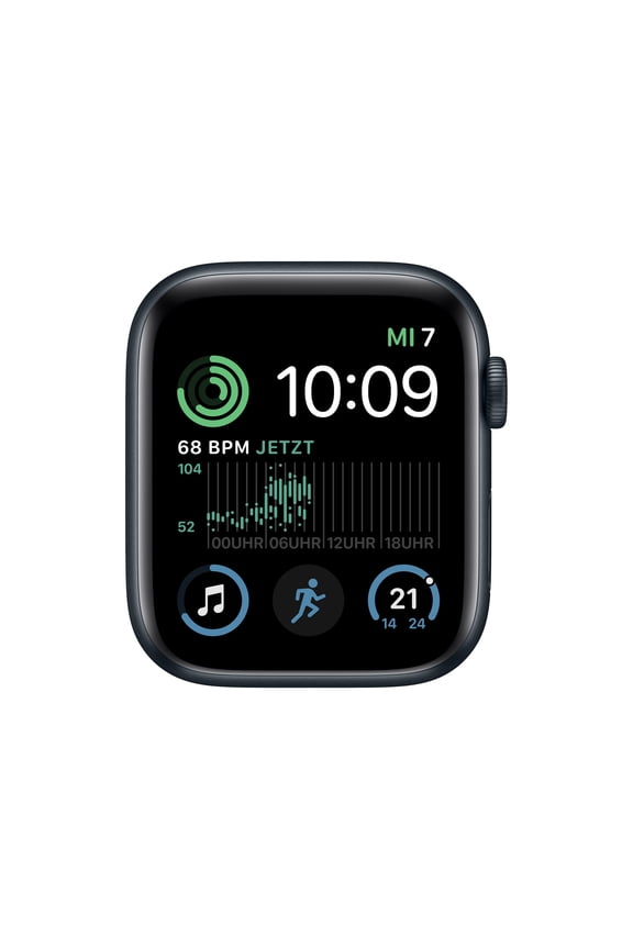 Open Box Apple Watch SE (GPS) - 2nd generation - 44 mm - midnight aluminum - smart watch - 32 GB - Wi-Fi, Bluetooth - 1.16 oz - demo