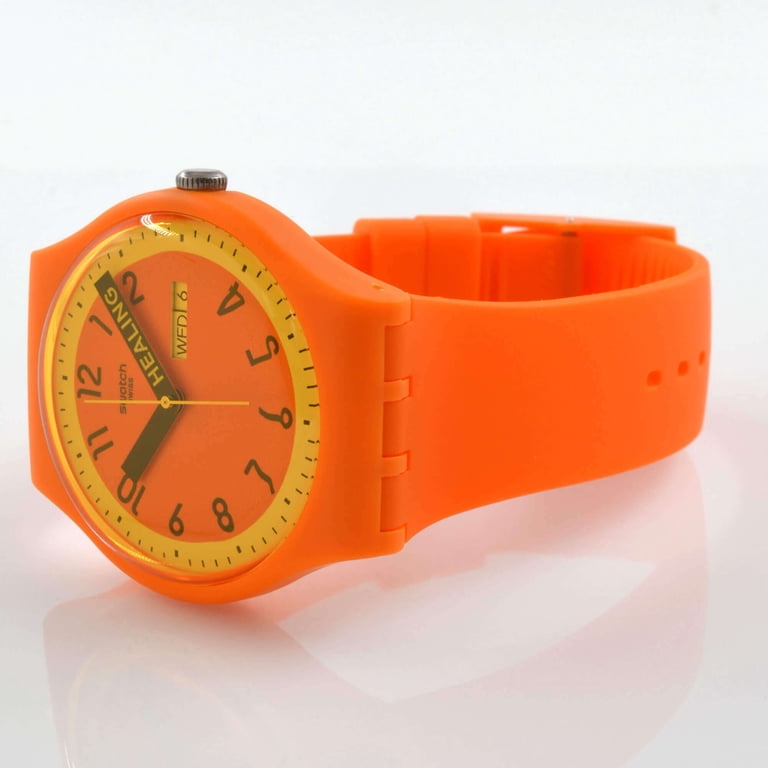 Swatch Watch - SO29O700 - PROUDLY ORANGE Swatch Unisex Watch New Gent Proudly Orange SO29O700 main image 4