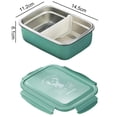 thumbnail image 2 of Fiambrera Contenedor Caja de almacenamiento de cocina Caja de metal ecológica para niños, 2 of 6