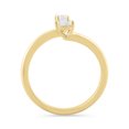 thumbnail image 2 of Brilliance Fine Jewelry 1/3 Ct Lab Grown Diamond Toi-et-Moi Women Ring 14K Gold Plated Silver, 2 of 5