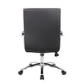 thumbnail image 5 of Boss Chaise de Conférence Exécutive Mid Century Mod Noire, 5 of 5