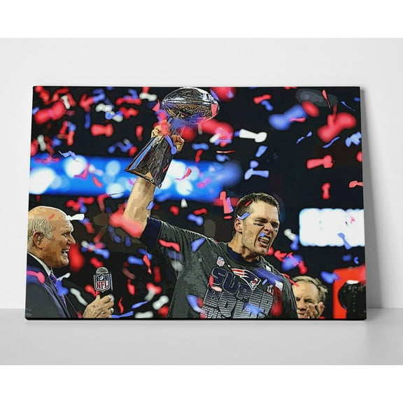 Tom Brady Champion Poster or Wrapped Canvas