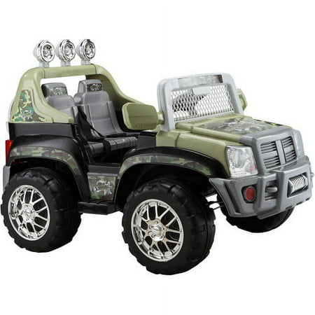 Monster Trax SUV 12-Volt Battery-Powered Ride-On, Green Camo