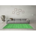 thumbnail image 3 of Ahgly Company Indoor Round Oriental Emerald Green Industrial Area Rugs, 5' Round, 3 of 4