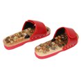 thumbnail image 3 of Chaussons Pantoufles d'Acupression Masseur de Pieds Chaussures Outil de Relaxation Réflexologie Anti-Stress Rouge, 3 of 7