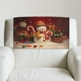 thumbnail image 2 of TSOVTHRID Snowman Gift Oil Painting Print Recliner Headrest Protector Headrest Cover for Recliner Chair Couch Chair Head Protector for Sofa Furniture Protectors Christmas Decor 17x27 in, 1 Piece, 2 of 7