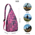 thumbnail image 3 of Waterproof Flamingo Hiking Sling Backpack for Women – Cute Tropical Bird Crossbody Chest Bag with Adjustable Strap, Hawaiian Floral Travel Backpack for Beach, Outdoor & Everyday Use, 3 of 4