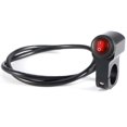 thumbnail image 3 of Interruptor de luz de 12 V Interruptor de manillar Interruptor de luz de motocicleta a prueba de agua Interruptor de palanca de manillar de aleación de aluminio, 3 of 5