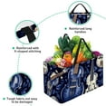 thumbnail image 3 of Musical Instrument Large Capacity Reusable Foldable Grocery Baskets with Storage Bag – Oxford Cloth Storage Basket for Easter, 3 of 7