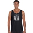 thumbnail image 1 of LA Pop Art Men's Word Art Tank Top - ELEPHANT, 1 of 2