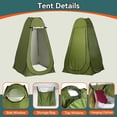 thumbnail image 5 of Pop Up Camping Shower Tent Portable Privacy Changing Room Toilet Tent with Carry Bag for Outdoor Beach Hiking Travel, 5 of 7