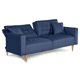 thumbnail image 4 of Sofá Cama Makora Maxim Azul Lino 3 Posiciones con Soft Foam Reclinable, 4 of 9