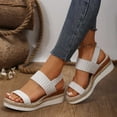 thumbnail image 6 of Sandals for Women 2026 Women's Summer Size Wedge Fish Mouth Roman Sandals, 6 of 9