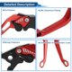 thumbnail image 4 of Palancas de freno y embrague cortas Unique Bargains para Yamaha YZF-R125 2014-2020, palanca de freno de manillar de motocicleta, aleación de aluminio, rojo sólido, 1 par, 4 of 6