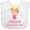 AA-White, variant on Inktastic Future Lacrosse Star Girl Girls Baby Bib
