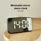 thumbnail image 3 of Matsuzay Reloj despertador LED 12H/24H Termómetro digital ajustable conmutable Relojes electrónicos Espejo portátil Hora Fecha Calendario Decoración del hogar Blanco Matsuzay HA063013-01B, 3 of 6