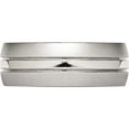 thumbnail image 3 of Stainless Steel Polished With Brushed Edge 8mm Grooved Band (Size 9) Made In China sr94-9, 3 of 5