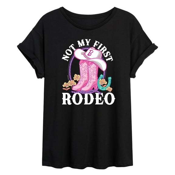Barbie - Not My First Rodeo - Juniors Oversized Graphic T-Shirt
