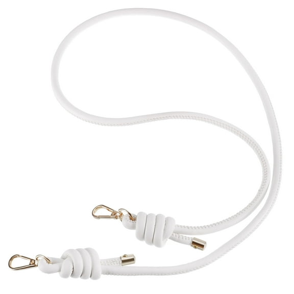 Uxcell 120cm/47.2" Leather Purse Replacement Strap for Handbag Crossbody Bag, White