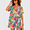 Pink Pineapple Palm, variant on PINKSIR 2 Piece Outfits for Women Hawaiian Tropical Print Button Down Shirt and Shorts Summer Beach Vacation Sets Resort Wear