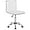 White, variant on DealNest Adjustable Task Chair PU Leather Low Back Ribbed Armless Swivel Black Desk Chair Office Chair Wheels