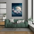 thumbnail image 5 of Stairway to the Moon Diamond Art Kit, DIY 5D Fantasy Landscape with Glowing Waterfall and Cityscape for Home Wall Decor 12 x 16 Inch, 5 of 22
